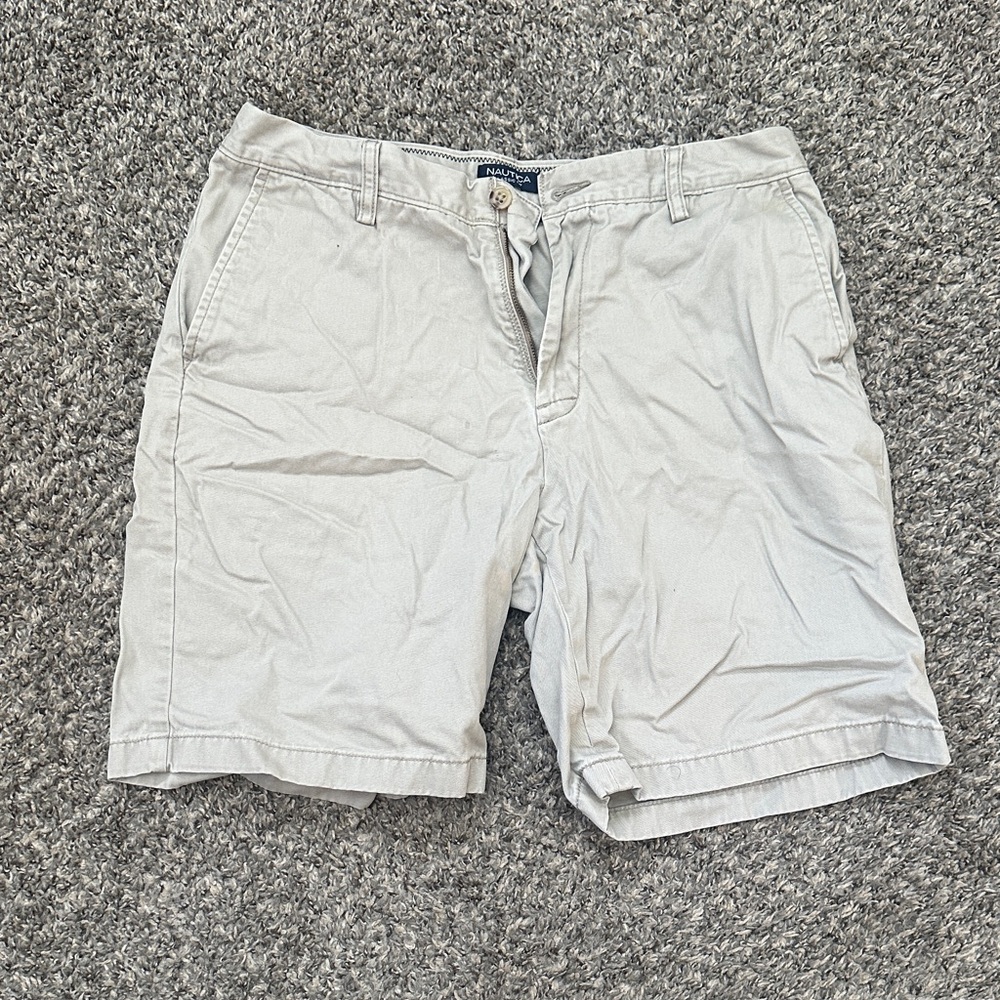 Nautica Light Tan Flat Front Shorts